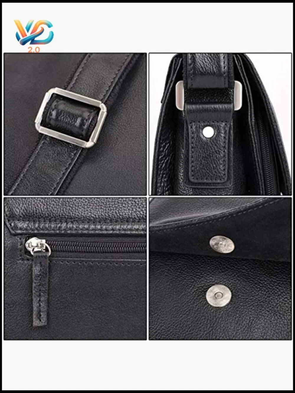 Messenger Crossbody Shoulder Bag for Men Work Business Casual Adjustable Strap